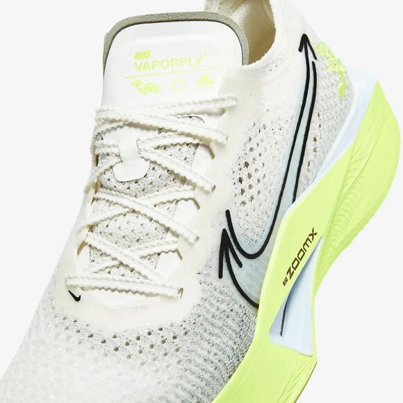 Nike ZoomX Vaporfly Next% 3 - Size 13 Men Running Shoes Sail Volt HQ3450-147 NEW main image 6